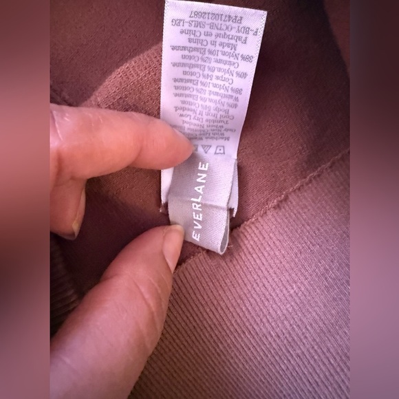 Everlane Leggings Womens M/L Lilac Purple Seamless Ribbed Lounge yoga gym - Picture 13 of 15